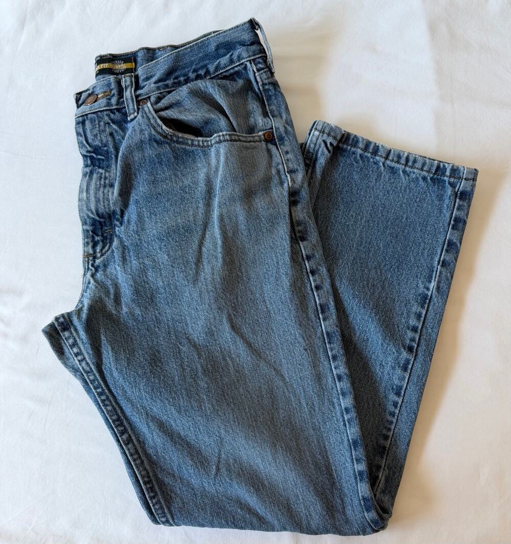 Lee Regular Fit Straight Leg Light Wash Jeans Menβs Size 34 x 29 100% Cotton